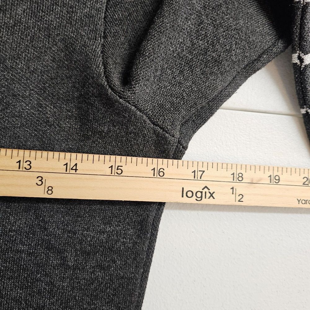 Roz & Ali Sweater‎ Dress Womens Size S Knit Scallop Round Neck Bell Sleeve Black - Picture 8 of 11